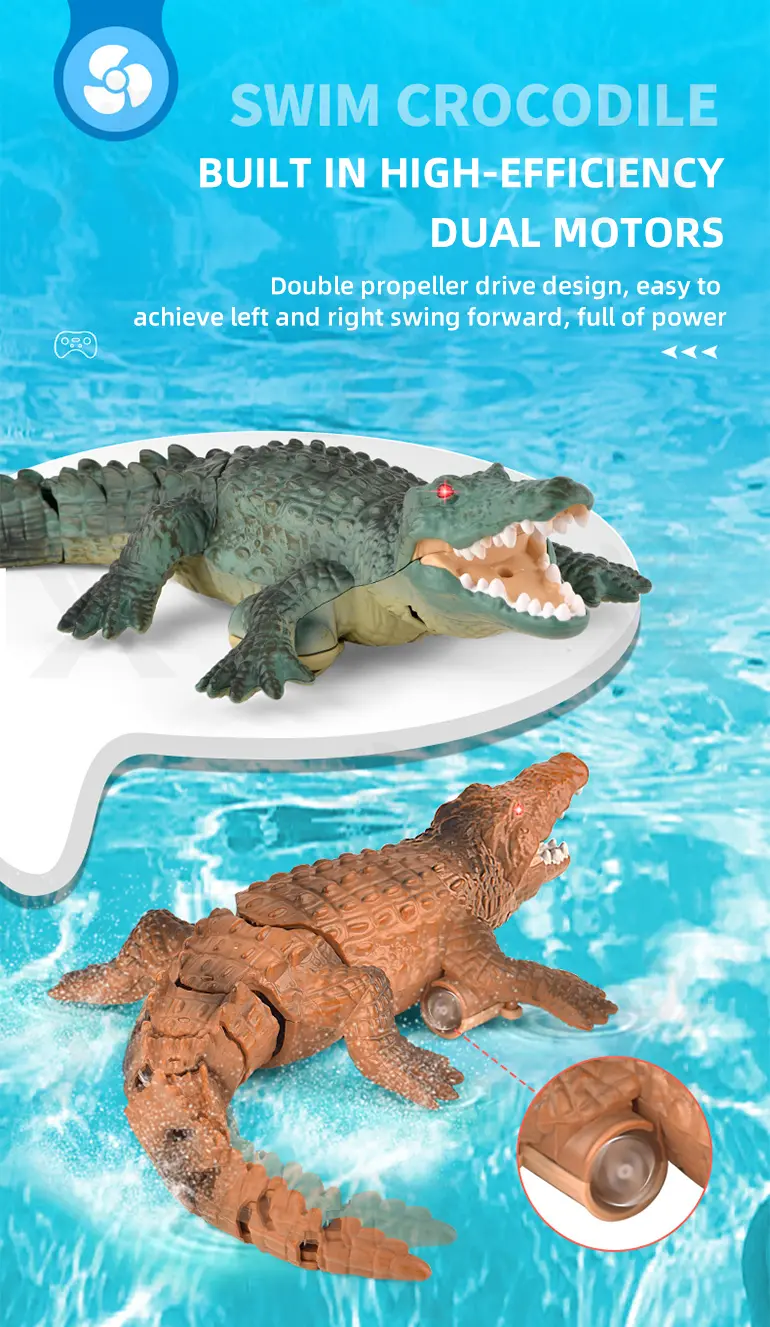 Remote Control Water Crocodile Toy (TB-4475151) — illustrated product details, panel 5