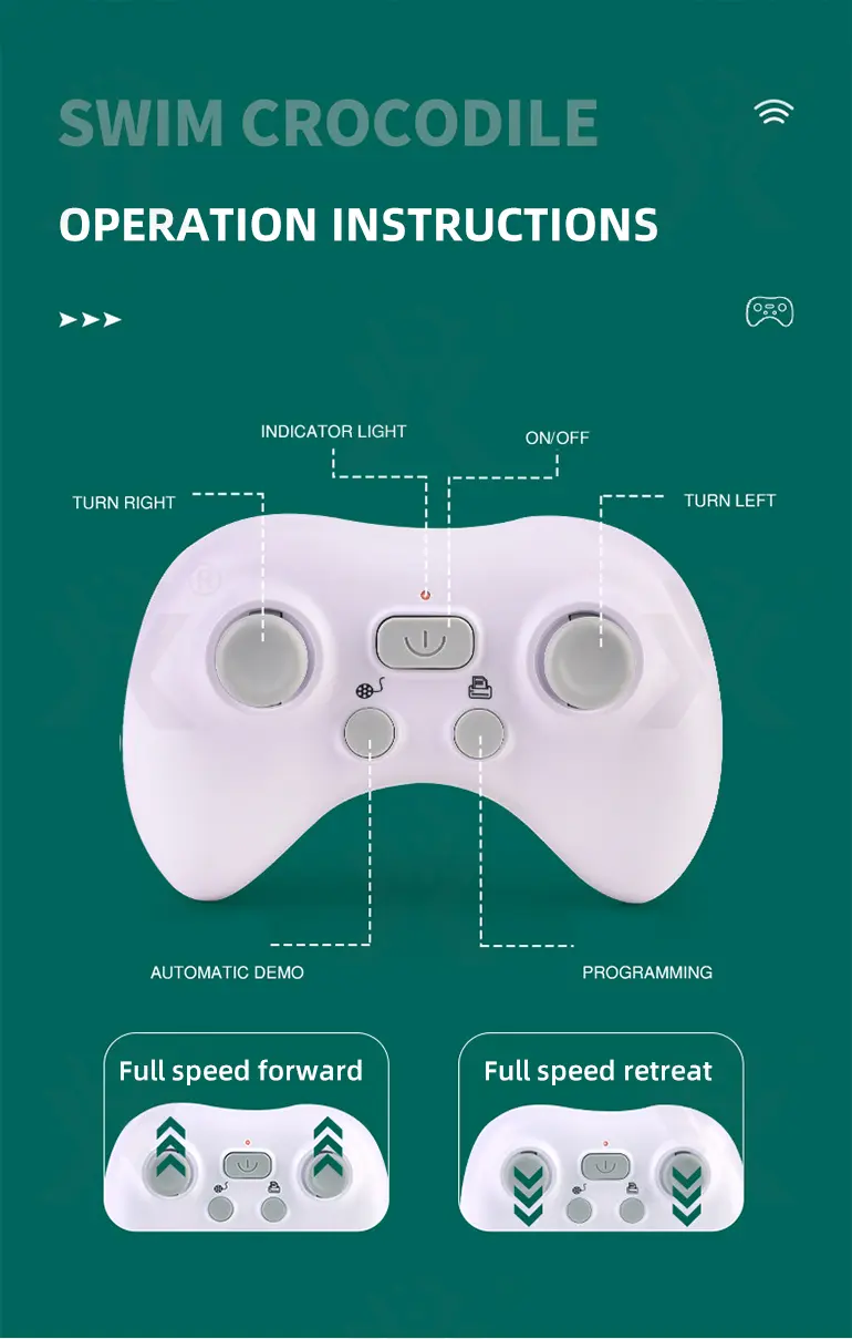 Remote Control Water Crocodile Toy (TB-4475151) — illustrated product details, panel 6