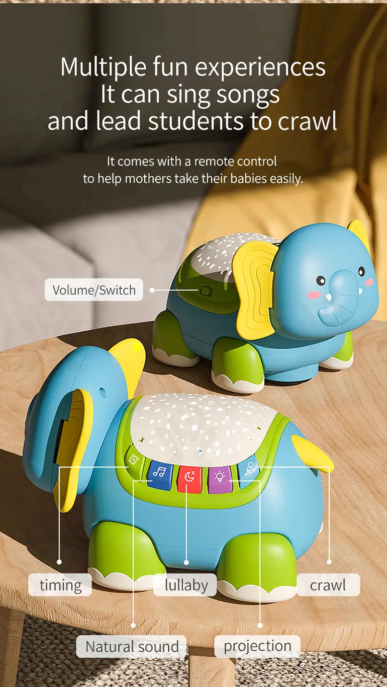 Smart RC Crawling Elephant for Guiding Your Baby to Crawl (TB-4166163) — illustrated product details, panel 5
