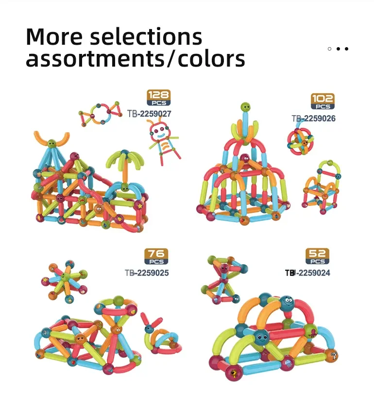 Magnetic Rod Building Blocks (TB-2193259) — illustrated product details, panel 5
