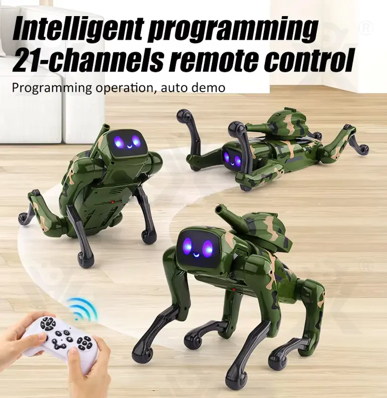 Camouflage AI Robot Dog (TB-5080834) — illustrated product details, panel 3