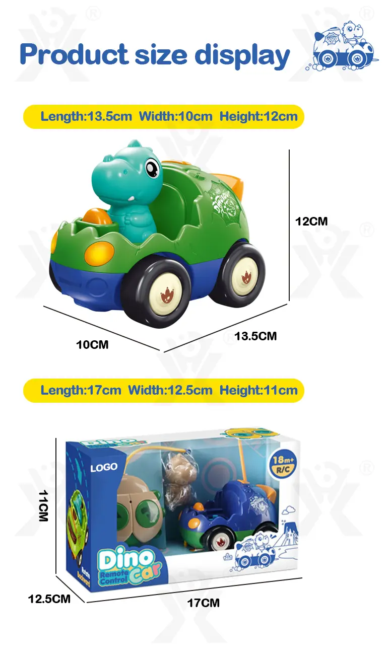 Remote Control 2-Way Dinosaur Car Toy (TB-4415373) — illustrated product details, panel 9
