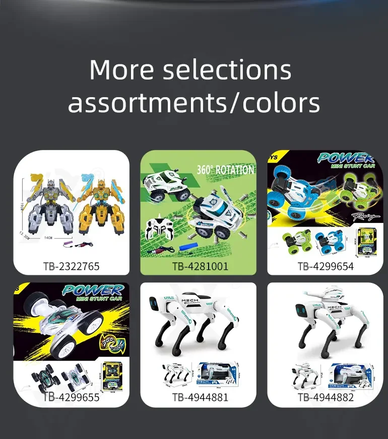 RC Al Mech Robot Dog Toy (TB-4944881) — illustrated product details, panel 12