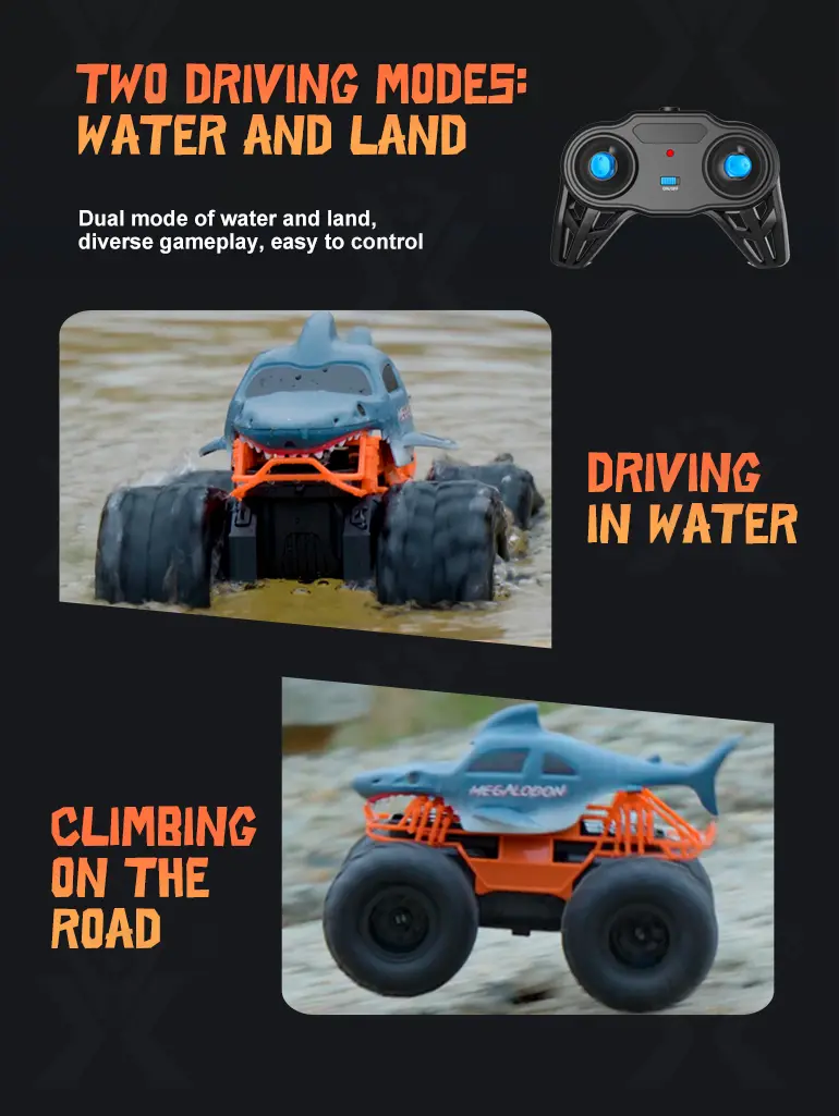 Shark Amphibious Vehicle Toy (TB-4359044) — illustrated product details, panel 2