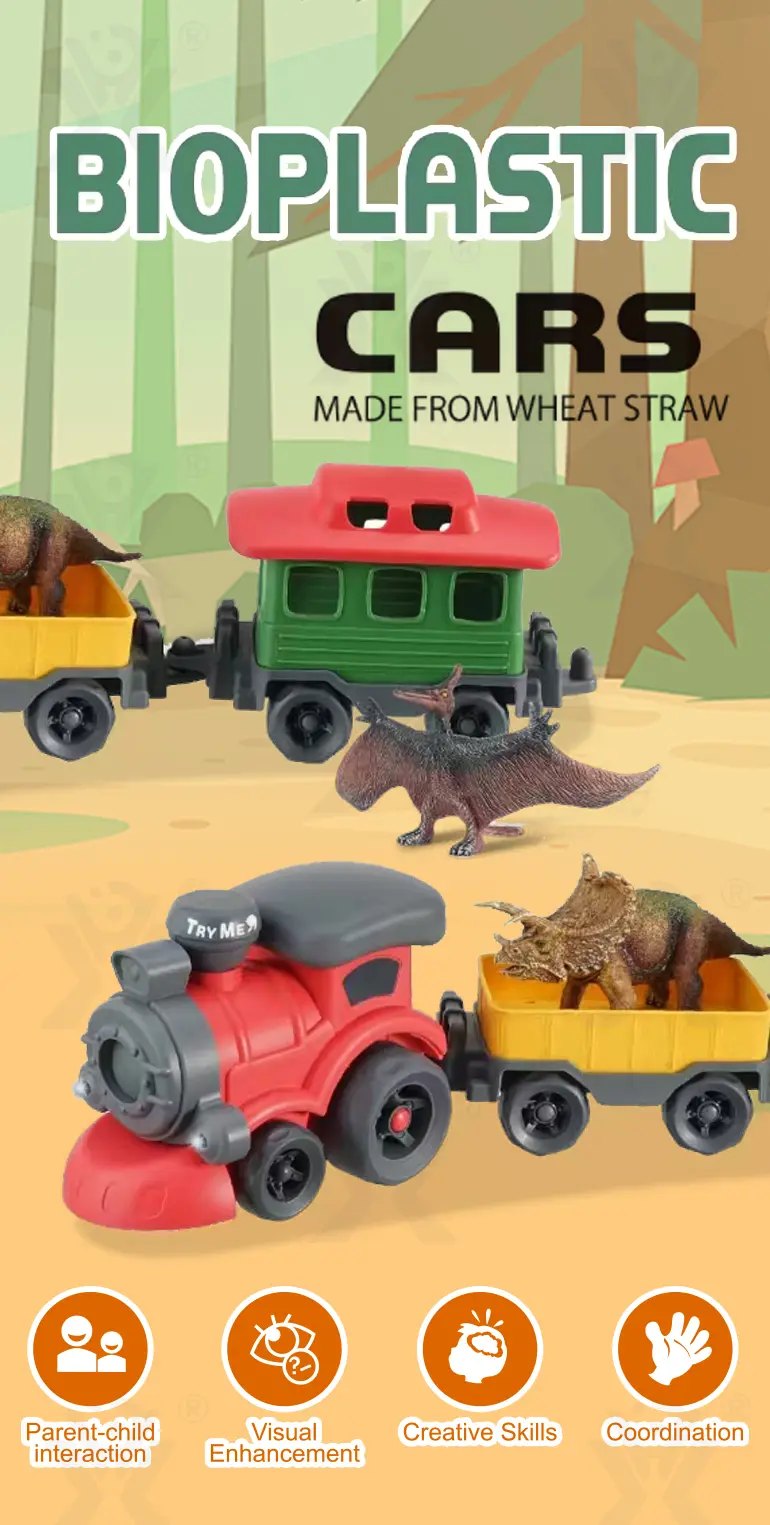 Bioplastic Train Toy (TB-4960882) — illustrated product details, panel 1