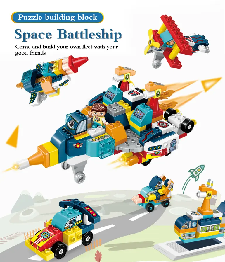 Building Blocks Spaceship (TB-2249445) — illustrated product details, panel 1