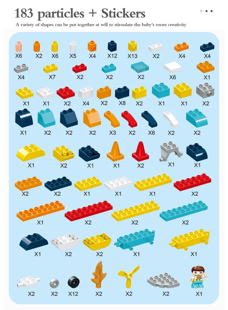 Building Blocks Spaceship (TB-2249445) — illustrated product details, panel 2