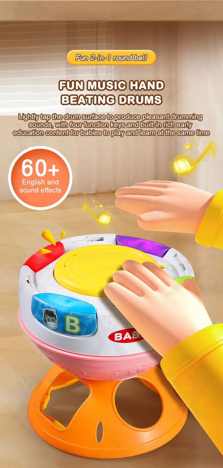Interactive Crawling Ball Toy With Music and Learning Mode (TB-4460044) — illustrated product details, panel 4