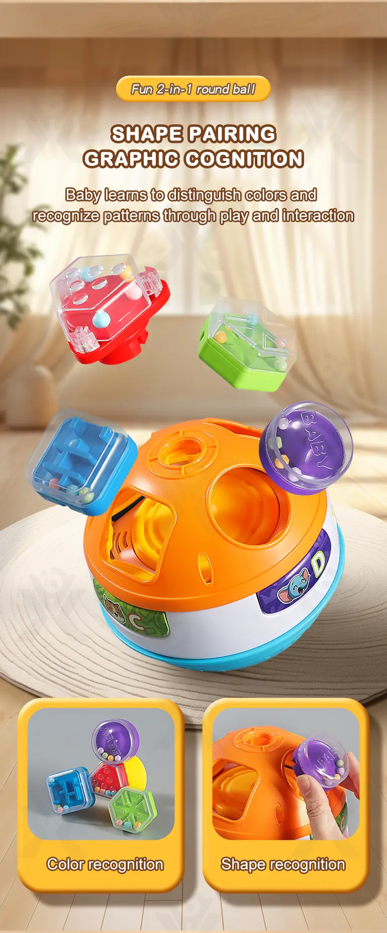 Interactive Crawling Ball Toy With Music and Learning Mode (TB-4460044) — illustrated product details, panel 9
