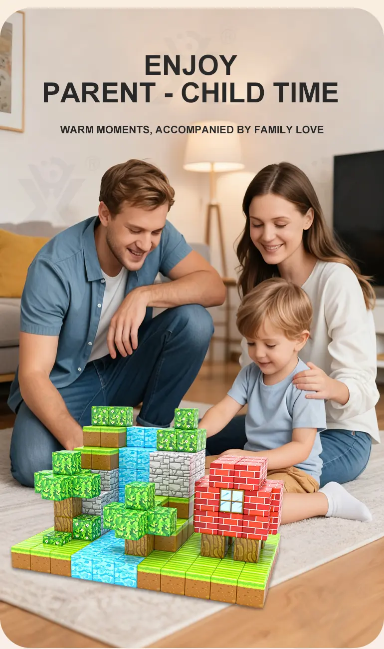 Magnetic Minecraft Block Toy (TB-4937511) — illustrated product details, panel 4