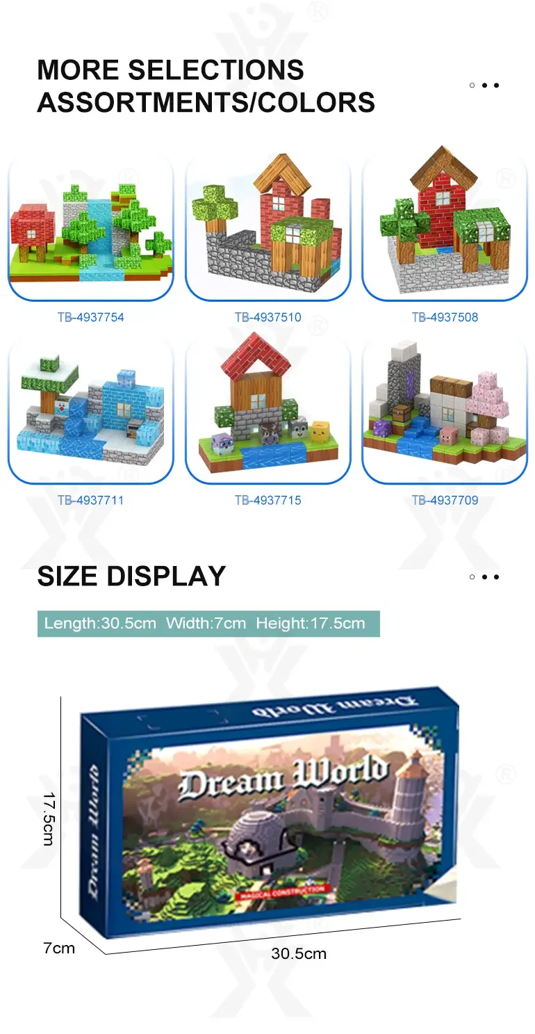 Magnetic Minecraft Block Toy (TB-4937511) — illustrated product details, panel 6