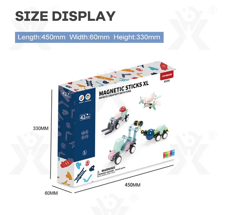 Magnetic Rod Vehicle Toy (TB-4007321) — illustrated product details, panel 7