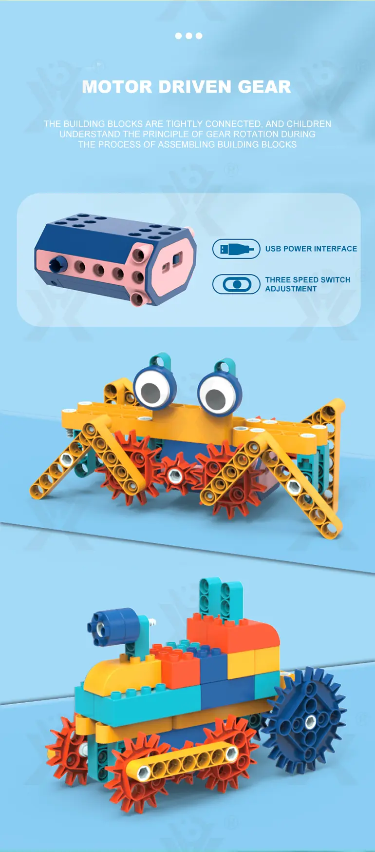 Mechanical Gear Building Block Toy Supply (TB-4318586) — illustrated product details, panel 5