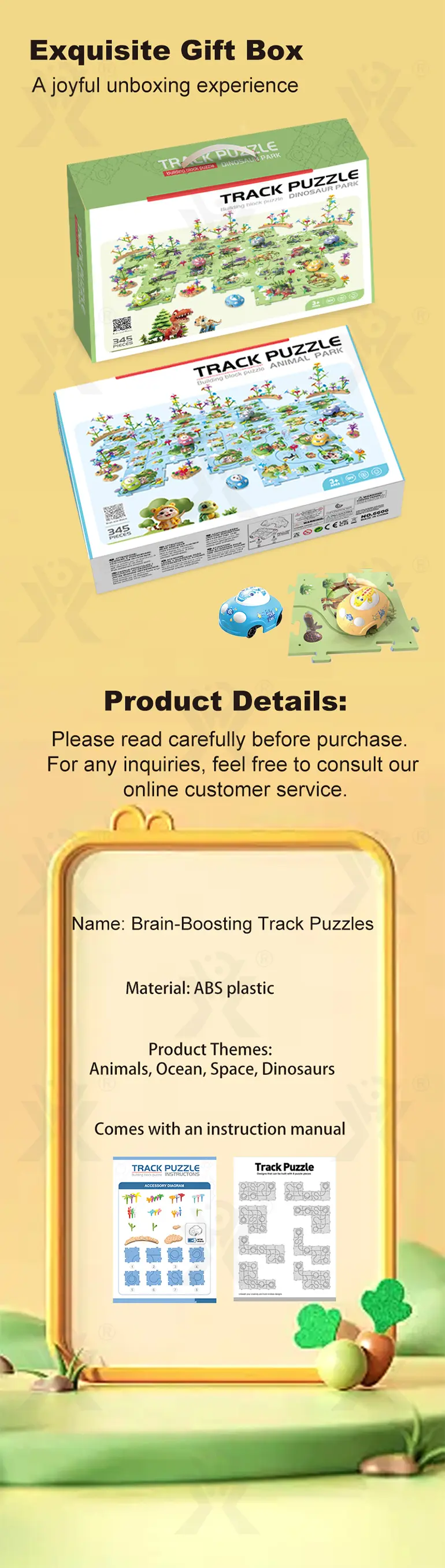 Puzzle Racer Toy (TB-4928919) — illustrated product details, panel 9