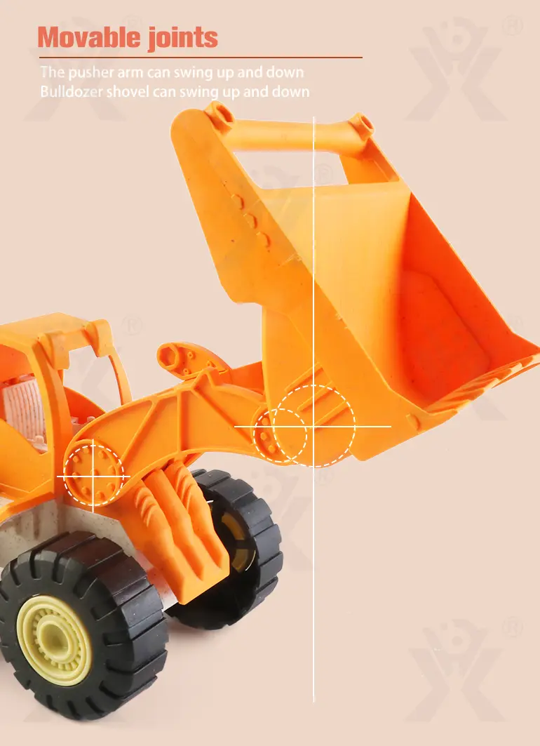 Eco-friendly Toys, Fun Bulldozer Toys Made of Biodegradable Materials (TB-2320596) — illustrated product details, panel 2