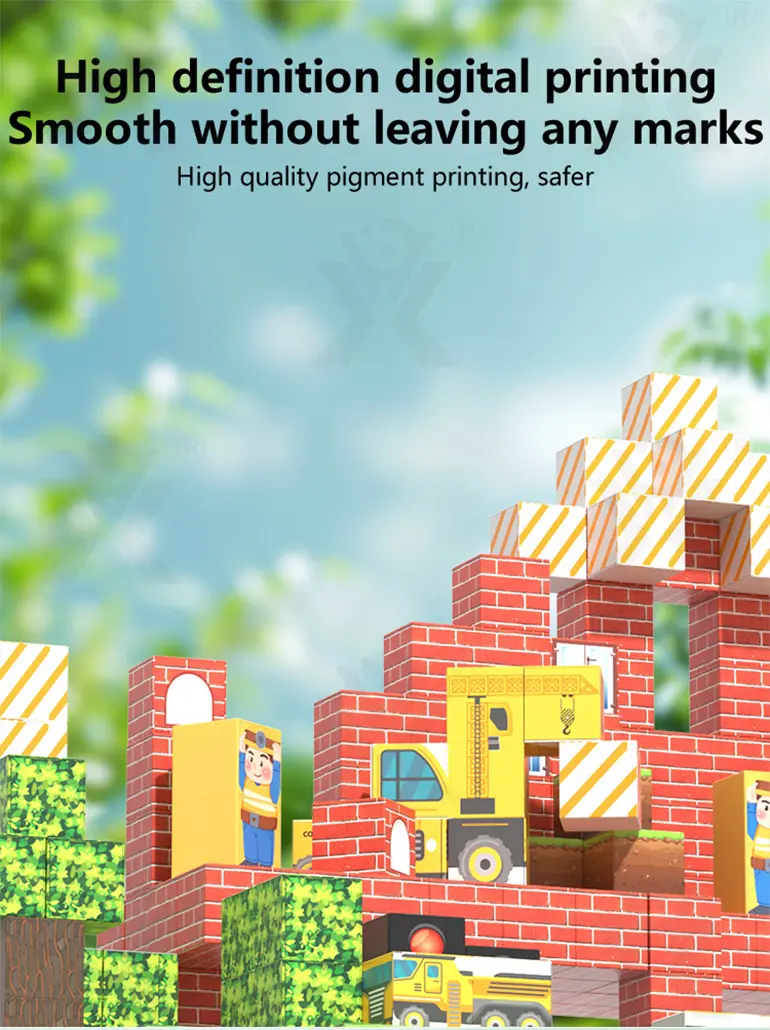 Magnetic Building Cube ‘Minecraft’ (TB-4515482) — illustrated product details, panel 1