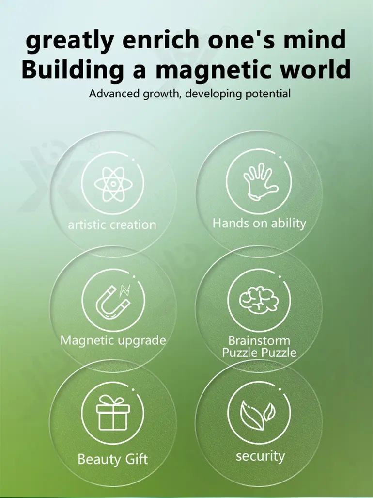 Magnetic Building Cube ‘Minecraft’ (TB-4515482) — illustrated product details, panel 2