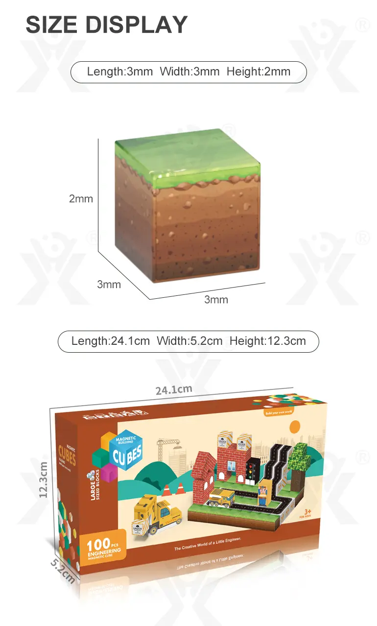 Magnetic Building Cube ‘Minecraft’ (TB-4515482) — illustrated product details, panel 9