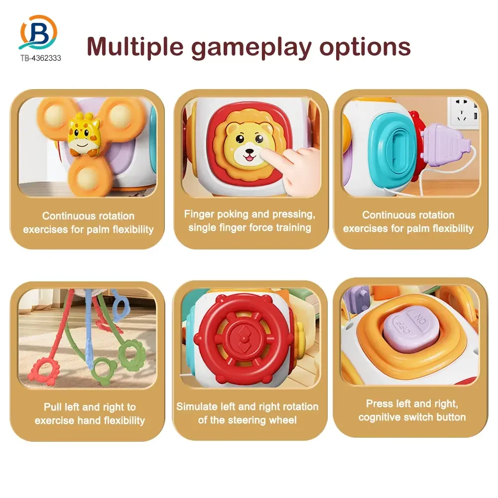 6-in-1 Baby Activity Cube Toy (TB-4362333) — product photograph 5