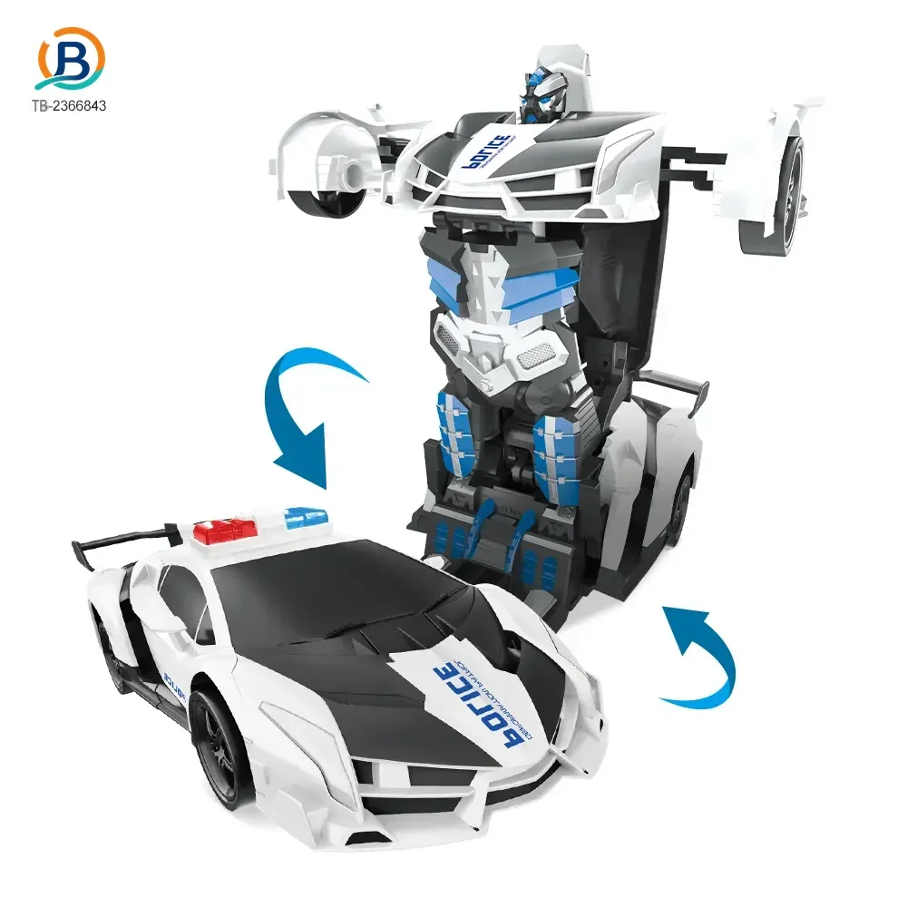Police Car Transforming Toy with Lights and Music (TB-2366843) — product photograph 3