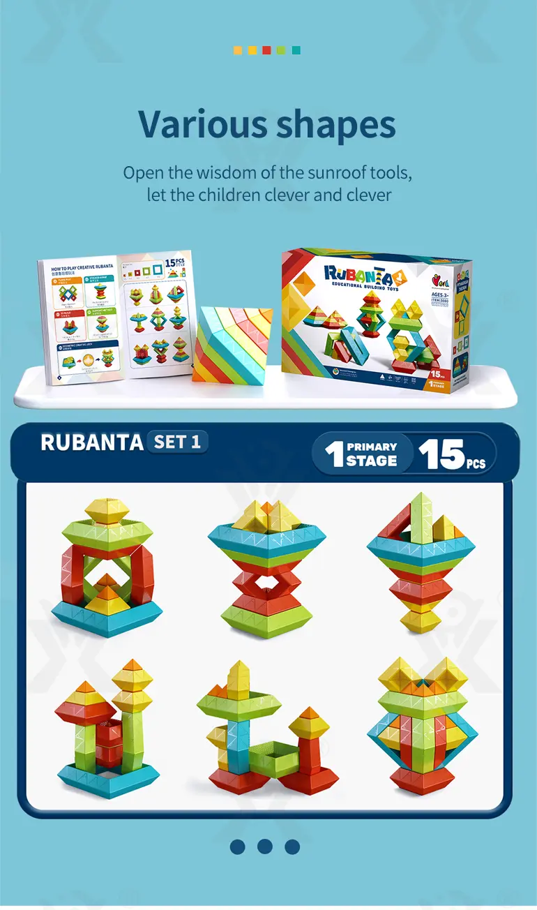 Borrow Magic Tower Toy, Educational Building Toys (TB-2377903) — illustrated product details, panel 7