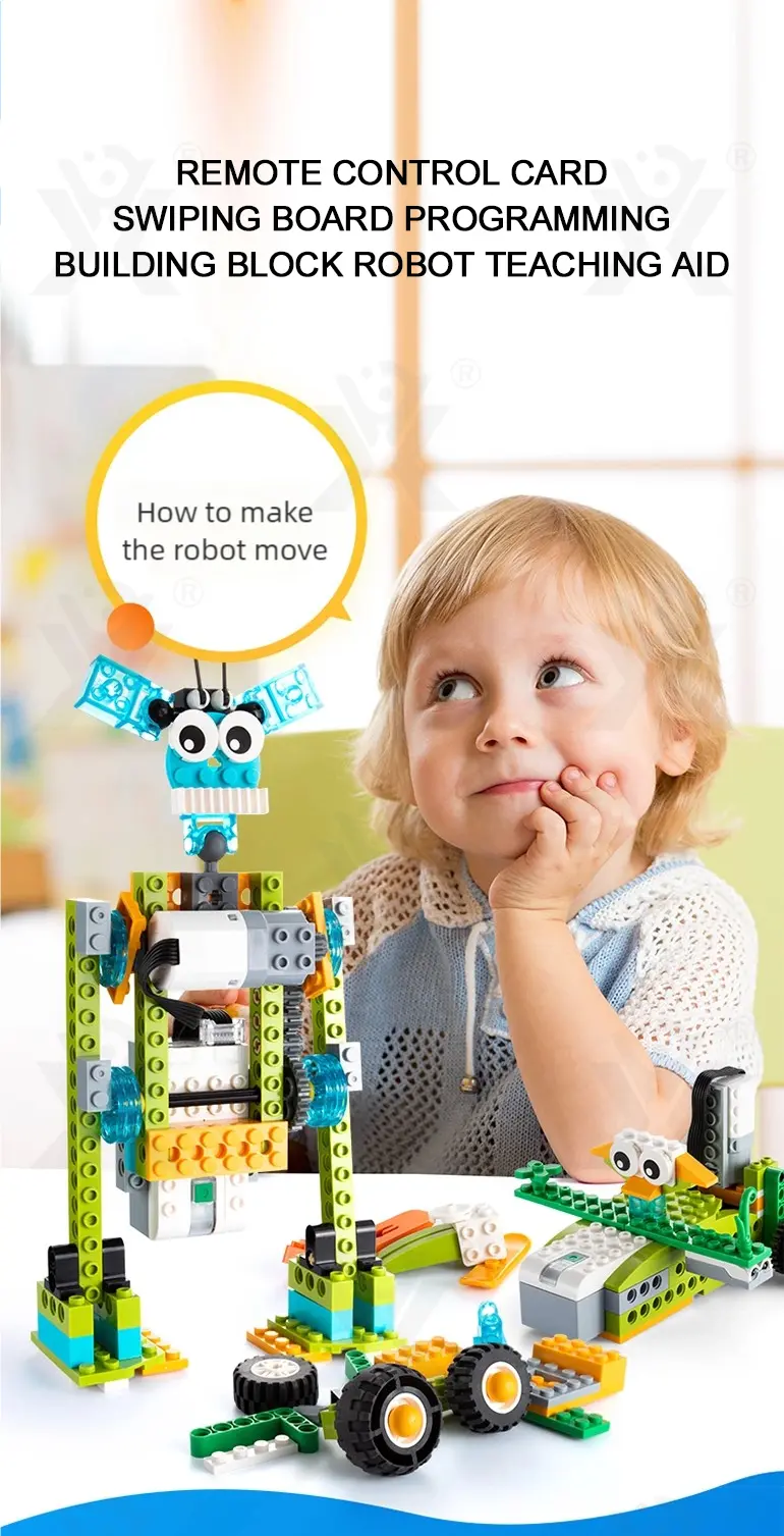 Programmable Building Block Robot for the Wedo 2.0 Animals Course (TB-4924257) — illustrated product details, panel 1