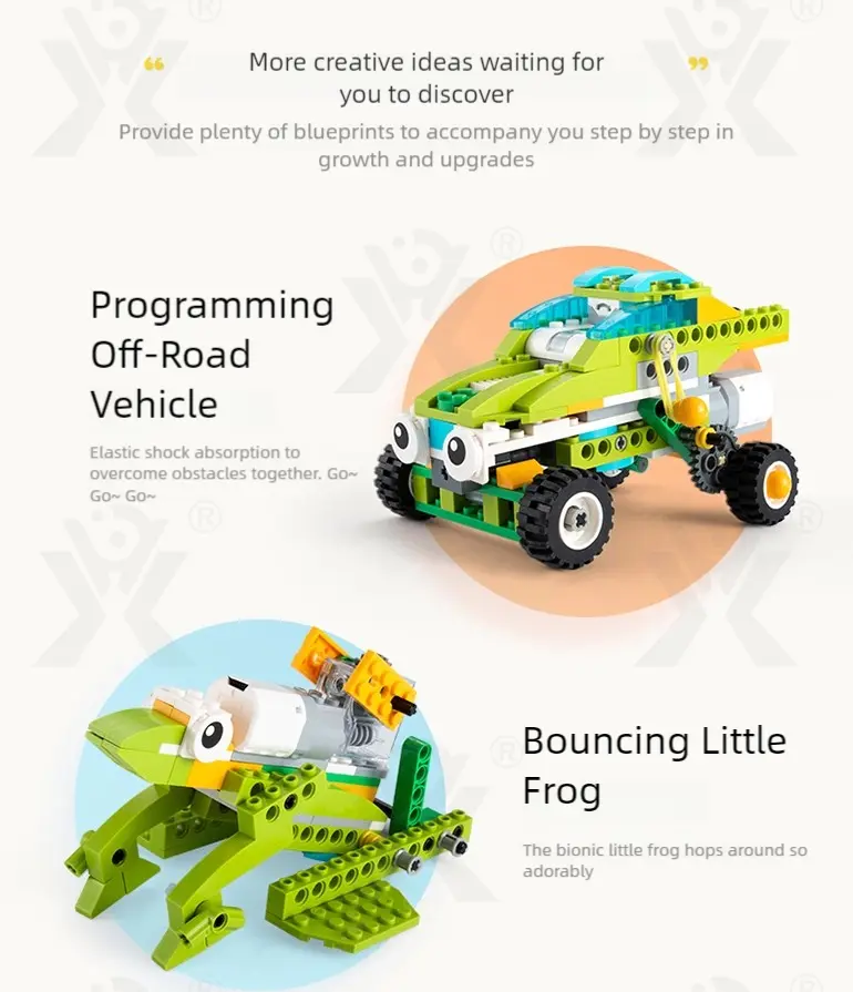 Programmable Building Block Robot for the Wedo 2.0 Animals Course (TB-4924257) — illustrated product details, panel 5