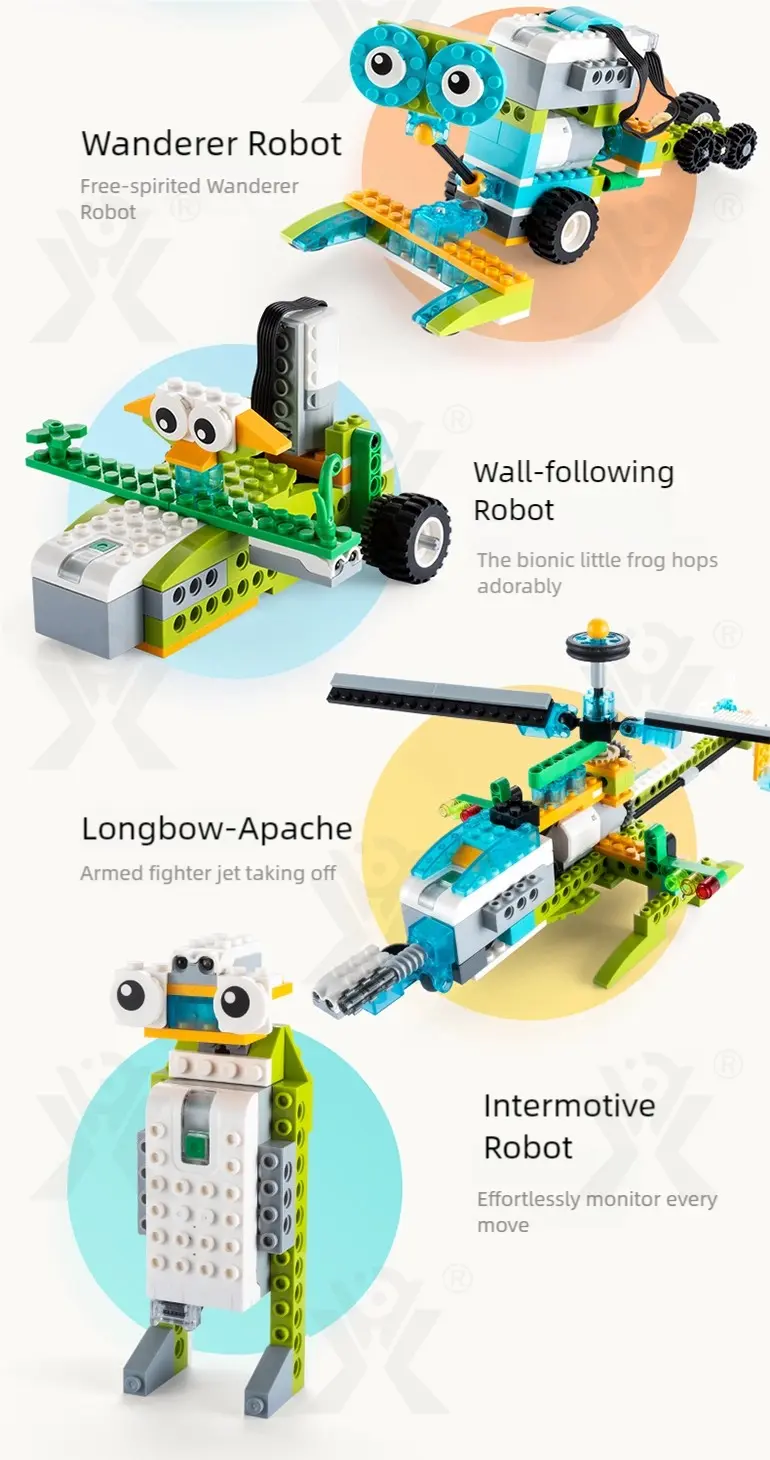 Programmable Building Block Robot for the Wedo 2.0 Animals Course (TB-4924257) — illustrated product details, panel 7