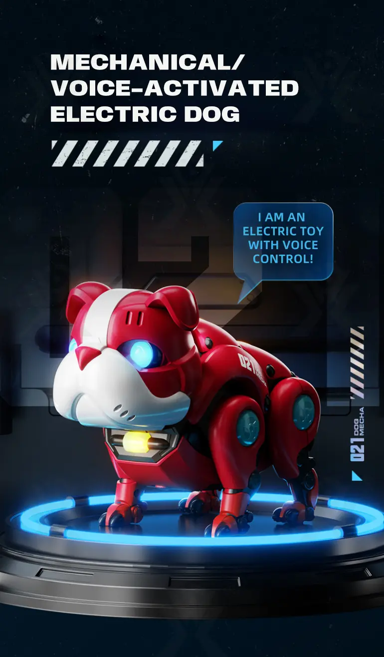 Smart Robot Dog Toy with Voice & Clap Activation (TB-3969330) — illustrated product details, panel 1
