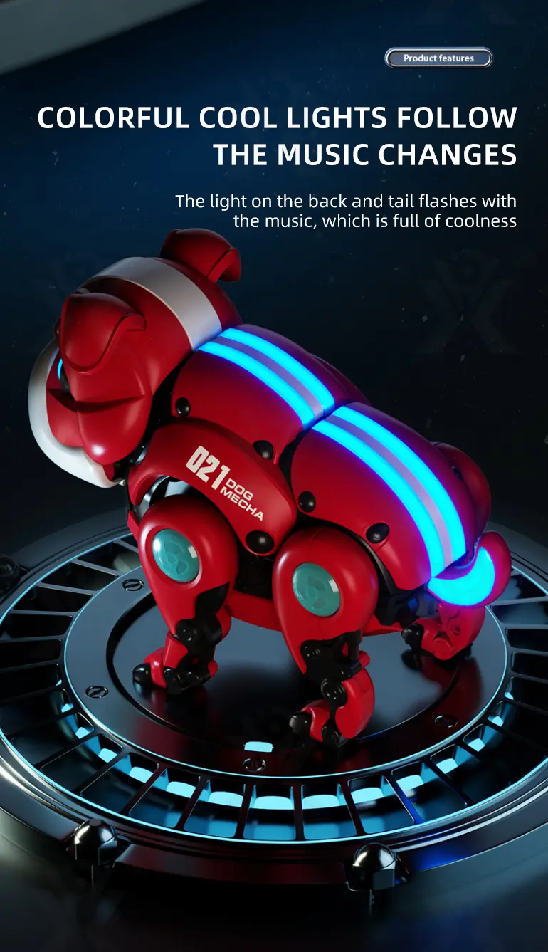 Smart Robot Dog Toy with Voice & Clap Activation (TB-3969330) — illustrated product details, panel 4