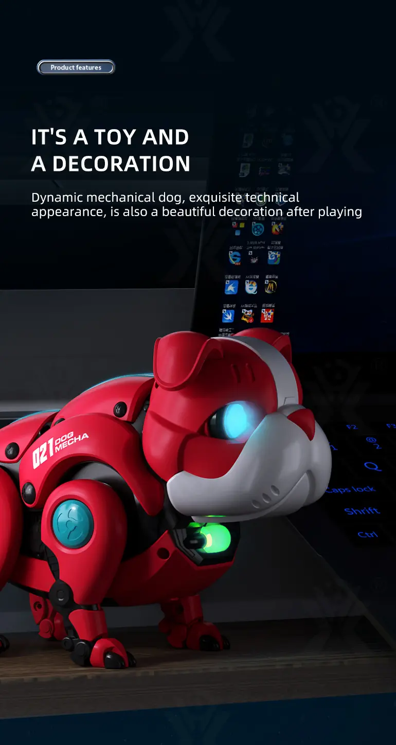 Smart Robot Dog Toy with Voice & Clap Activation (TB-3969330) — illustrated product details, panel 8