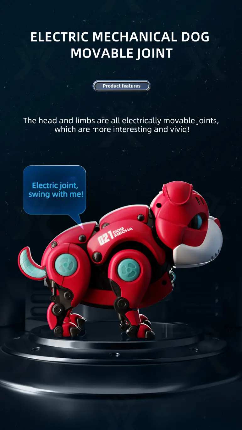 Smart Robot Dog Toy with Voice & Clap Activation (TB-3969330) — illustrated product details, panel 9