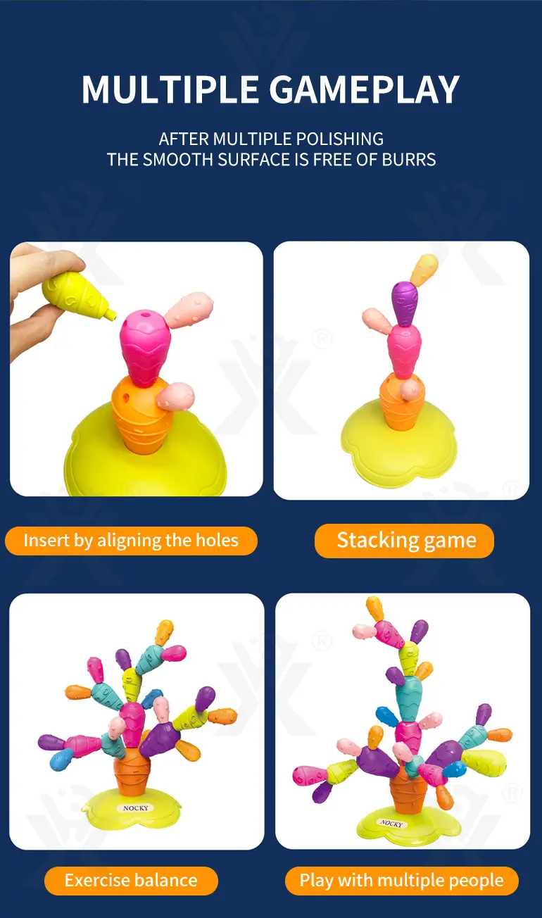 Montessori Cactus Toy, Stacking and Balancing Play (TB-4057734) — illustrated product details, panel 4