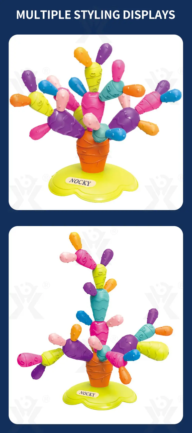 Montessori Cactus Toy, Stacking and Balancing Play (TB-4057734) — illustrated product details, panel 5