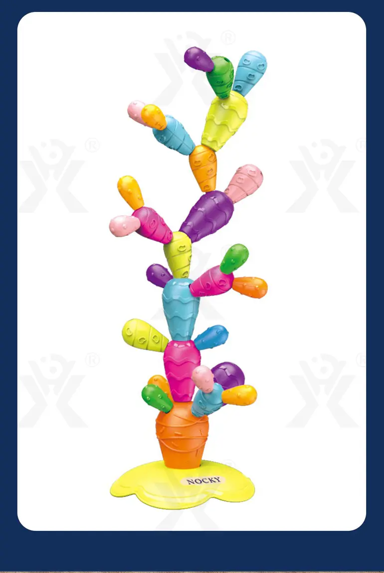 Montessori Cactus Toy, Stacking and Balancing Play (TB-4057734) — illustrated product details, panel 6
