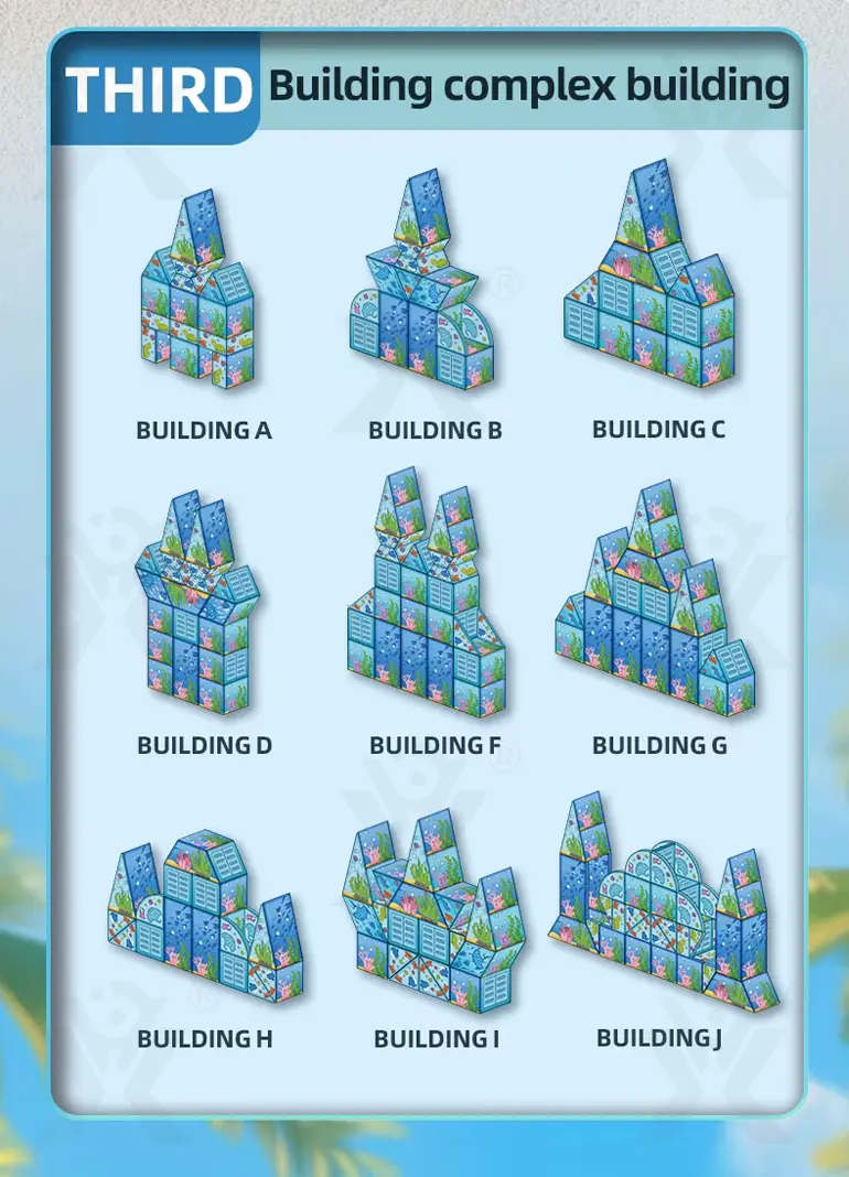 Colorful Ocean Series Magnetic Tile Set (TB-4481008) — illustrated product details, panel 5