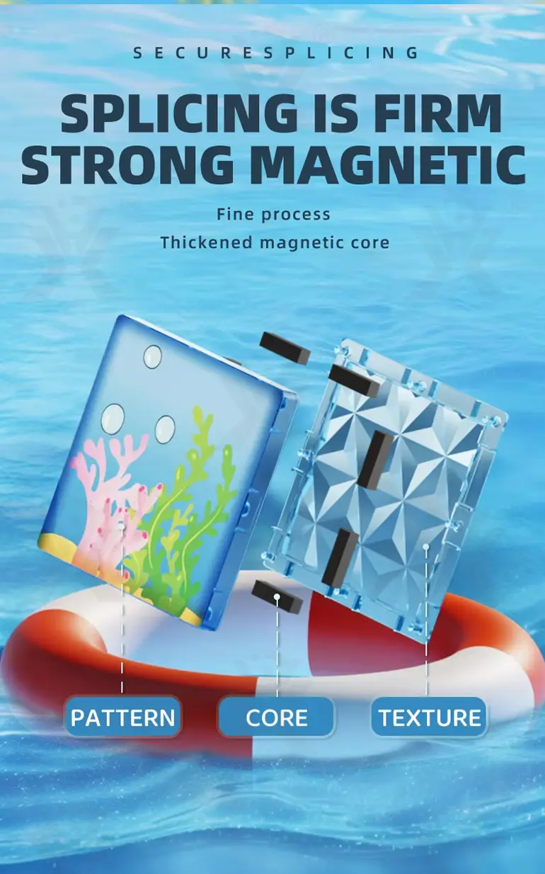 Colorful Ocean Series Magnetic Tile Set (TB-4481008) — illustrated product details, panel 6