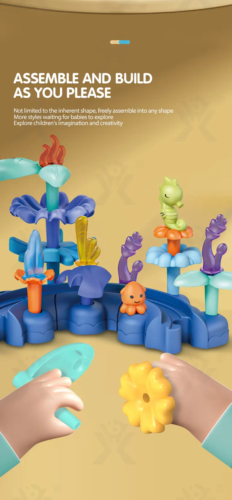 Ocean Flower Building Block Toys (TB-4449980) — illustrated product details, panel 6