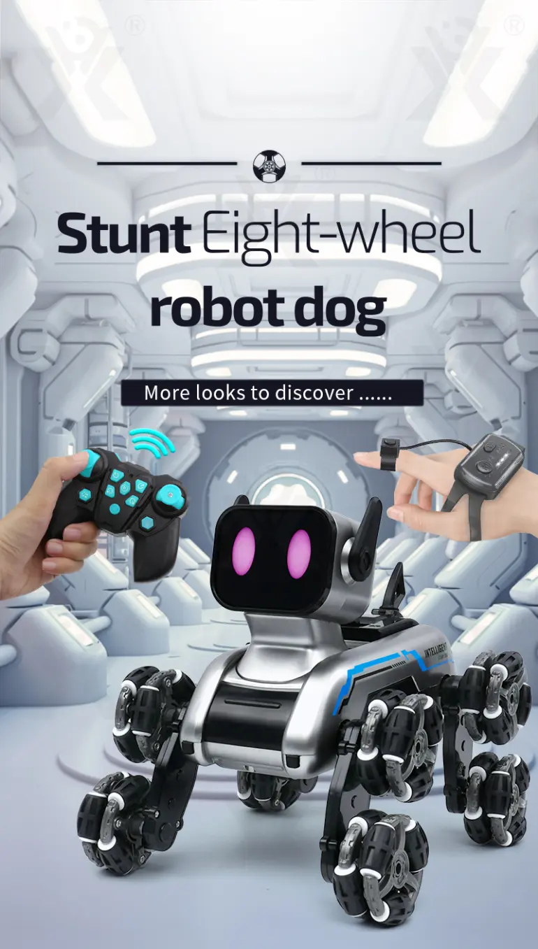 Srunt Robot Dog, Eight-Wheeled, Cool Robot For Gifts (TB-4358151) — illustrated product details, panel 1
