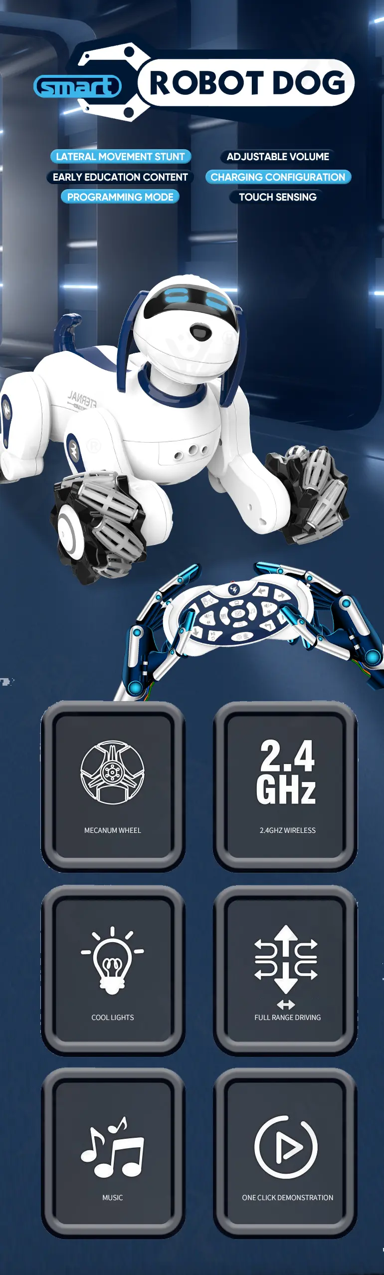 RC Robot Dog Toy (TB-2159452) — illustrated product details, panel 1