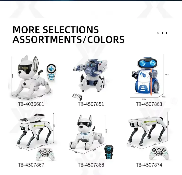 Hybrid-Control Robot Dog, AI Toy, Programmable Toy (TB-4895353) — illustrated product details, panel 10
