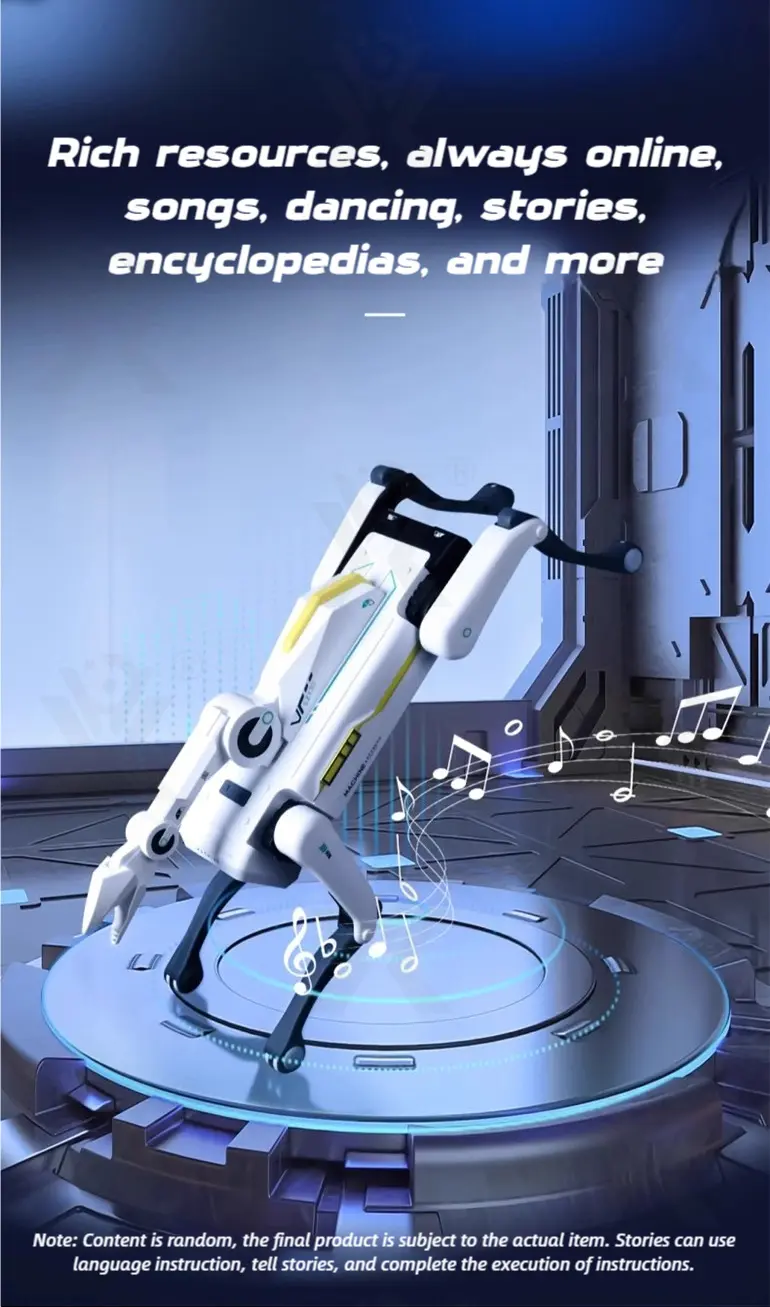 Hybrid-Control Robot Dog, AI Toy, Programmable Toy (TB-4895353) — illustrated product details, panel 8