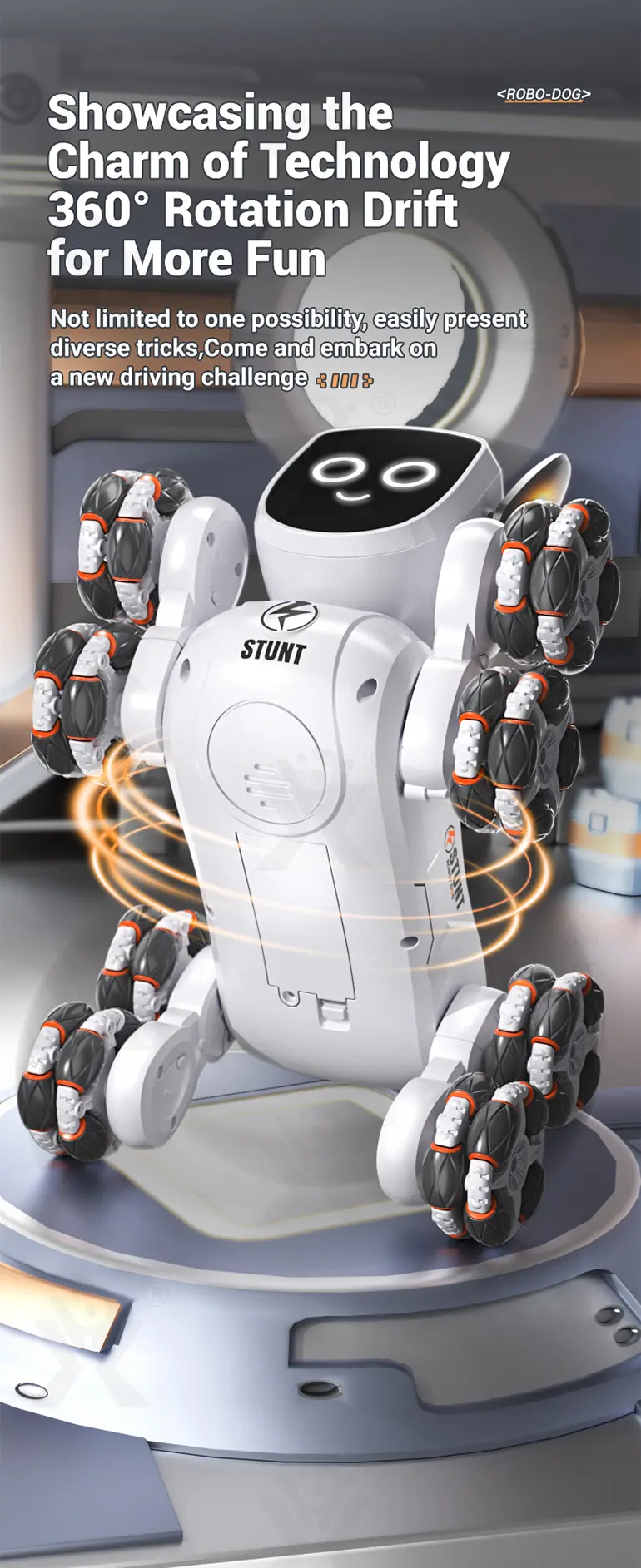 8-Wheeled Stunt Robot Dog Toy 4WD (TB-4912339) — illustrated product details, panel 3
