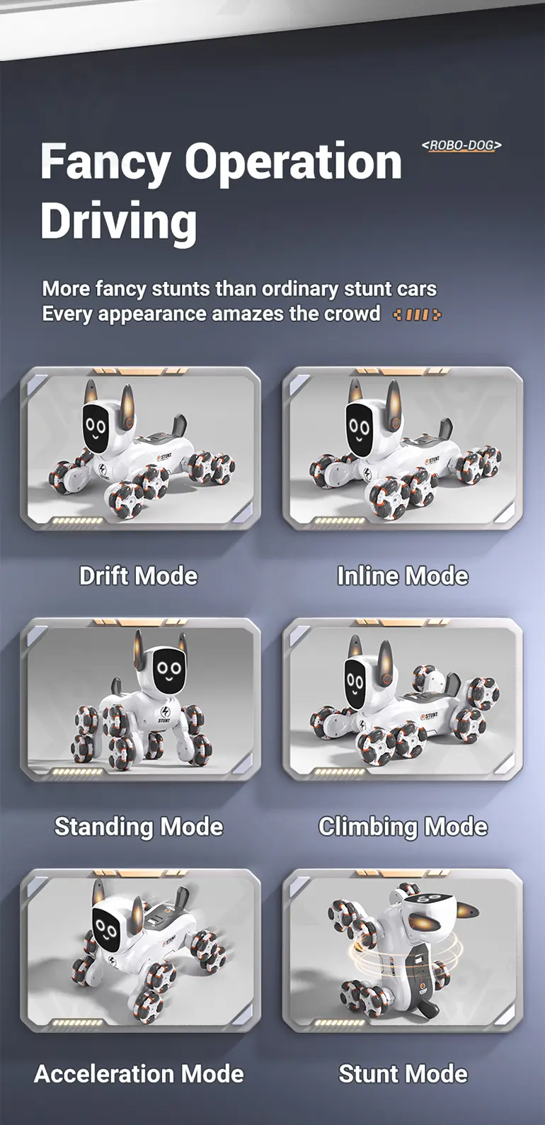 8-Wheeled Stunt Robot Dog Toy 4WD (TB-4912339) — illustrated product details, panel 4