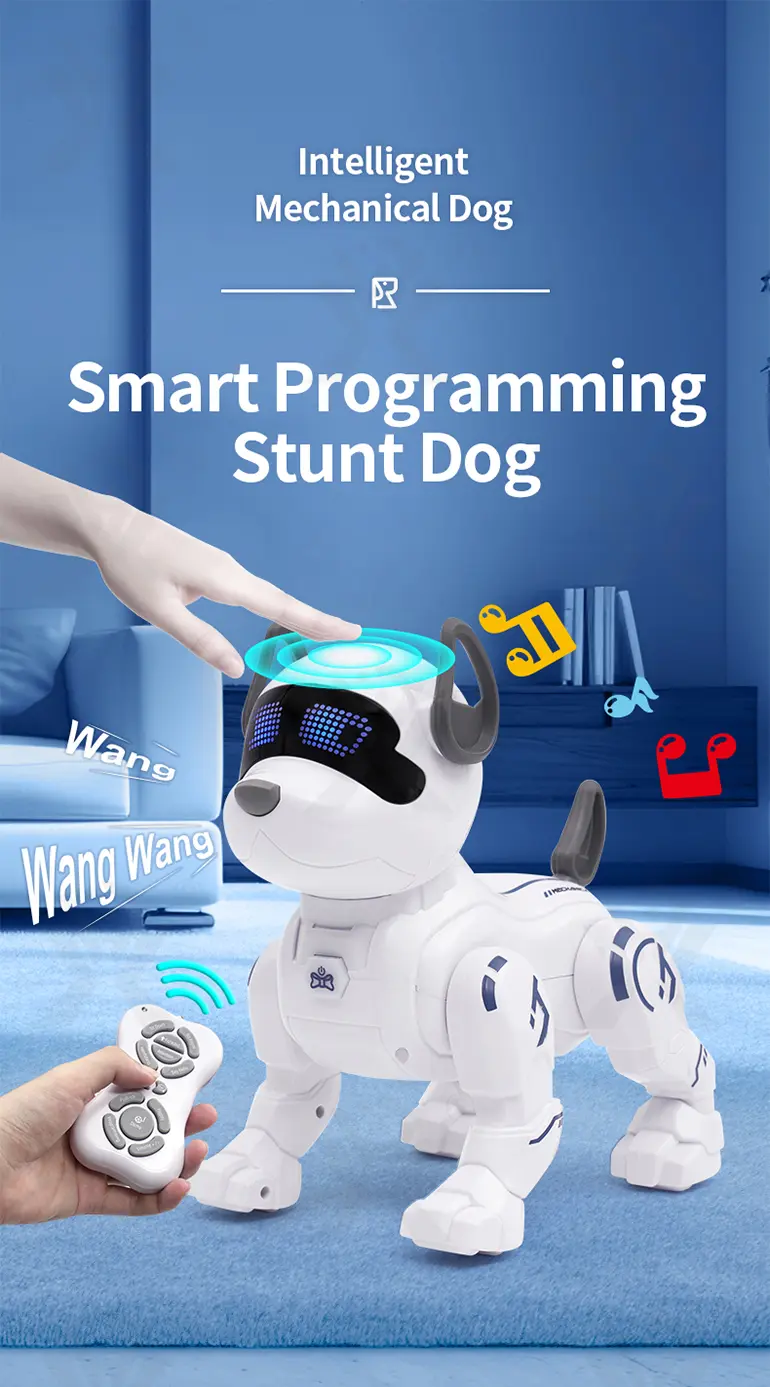 Intelligent RC Robot Dog Toy with Programming (TB-4916282) — illustrated product details, panel 1