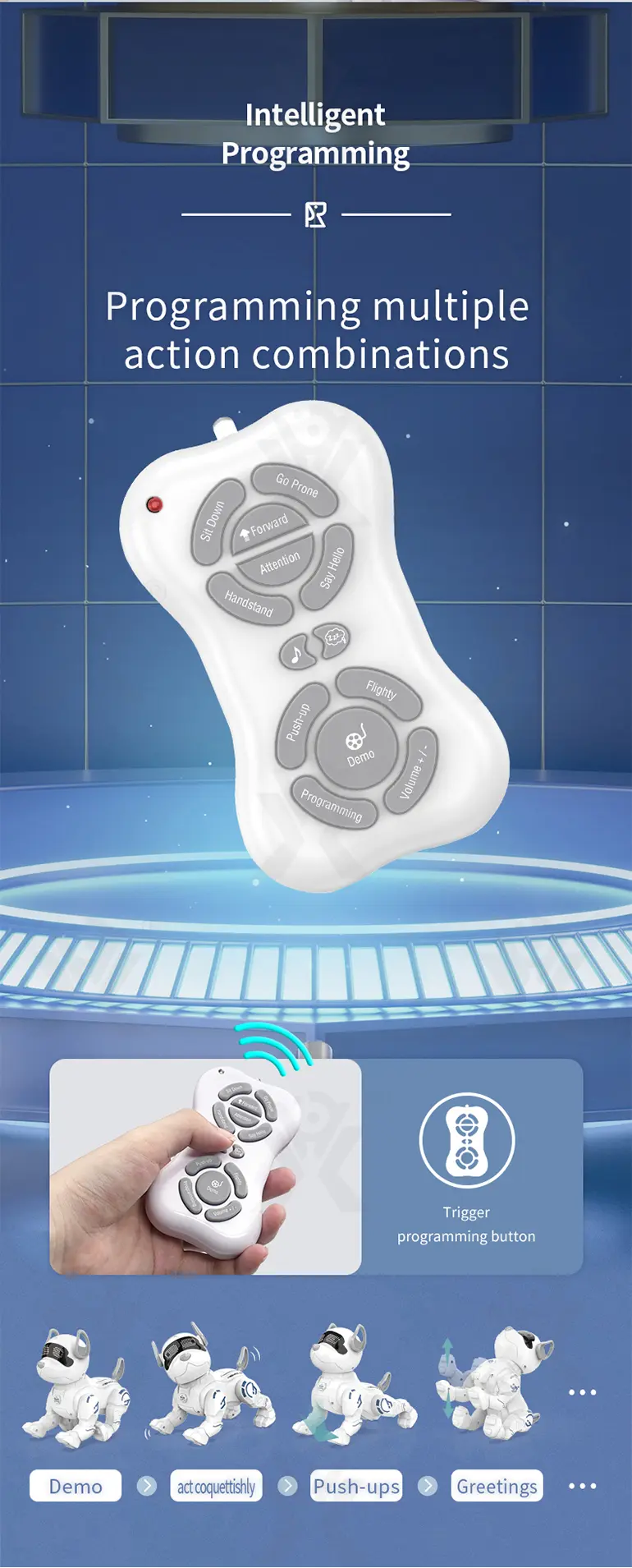 Intelligent RC Robot Dog Toy with Programming (TB-4916282) — illustrated product details, panel 8