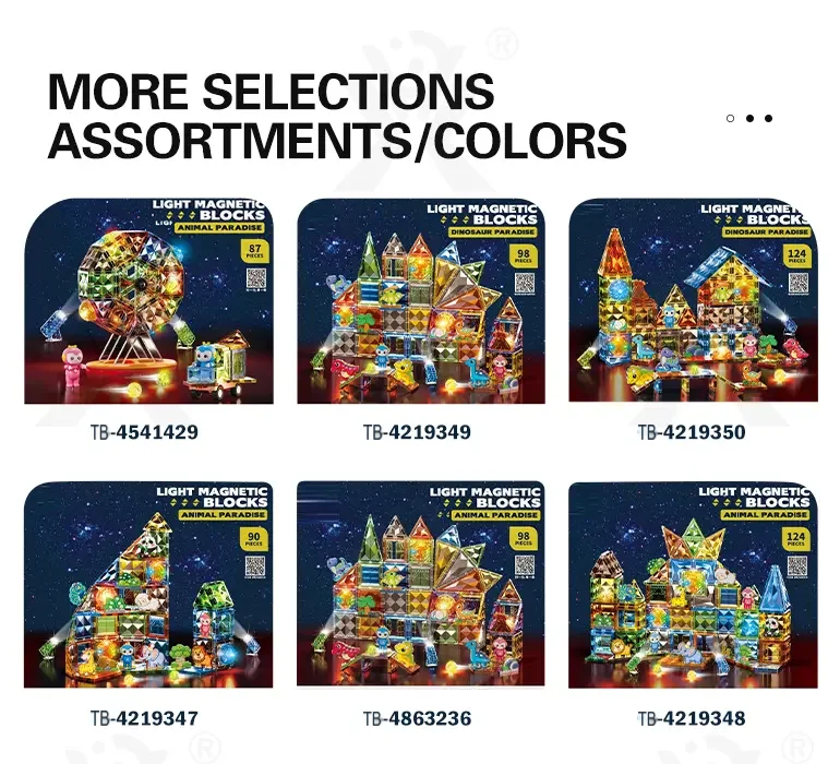 Jade-Style Magnetic Building Blocks, 87 Pieces, Lightweight (TB-4541429) — illustrated product details, panel 11