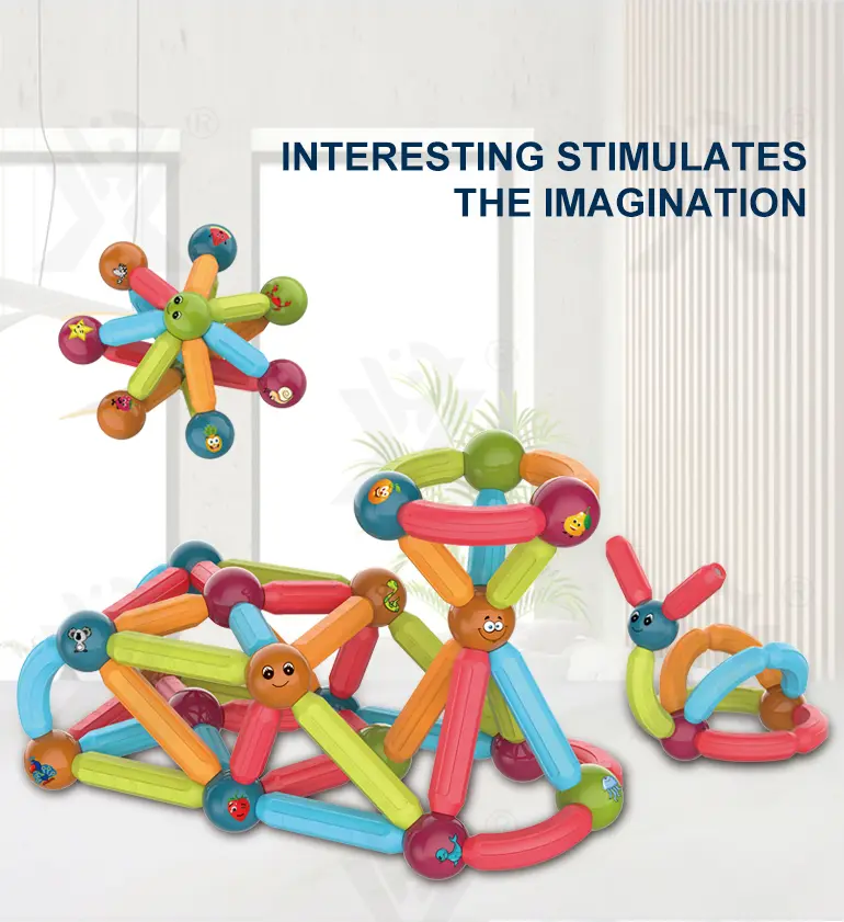 Magnetic Sticks and Balls Building Set (TB-2193251) — illustrated product details, panel 2