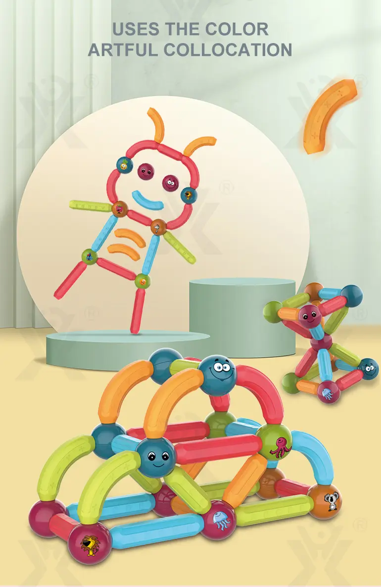 Magnetic Sticks and Balls Building Set (TB-2193251) — illustrated product details, panel 4