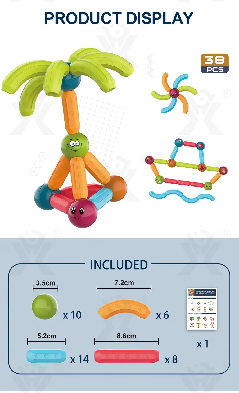 Magnetic Sticks and Balls Building Set (TB-2193251) — illustrated product details, panel 6